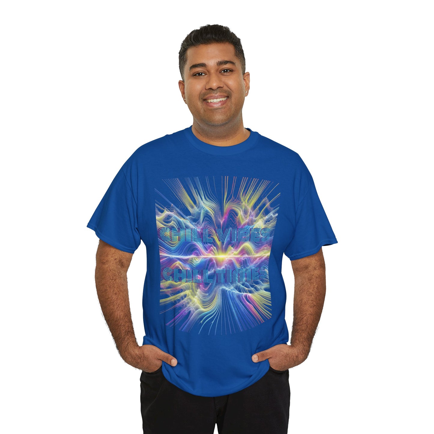 Chill Vibes Unisex Heavy Cotton Tee, Comfortable Casual T-Shirt, Streetwear Style, Perfect Gift for Friends, Summer Vibes Tee