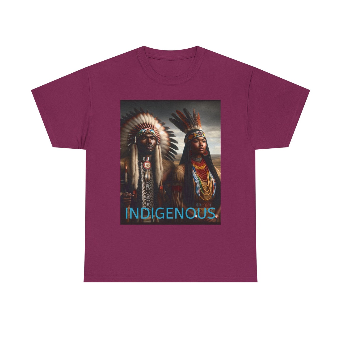 Indigenous Heavy Cotton Tee - Celebrate Native Heritage