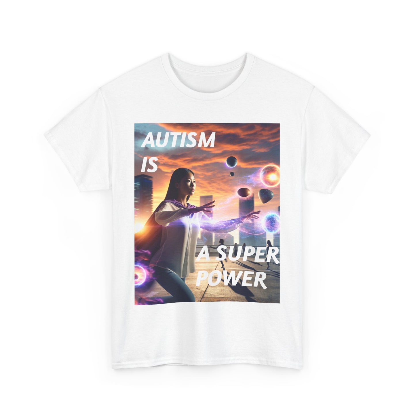 'Autism is a Super Power' Statement Tee
