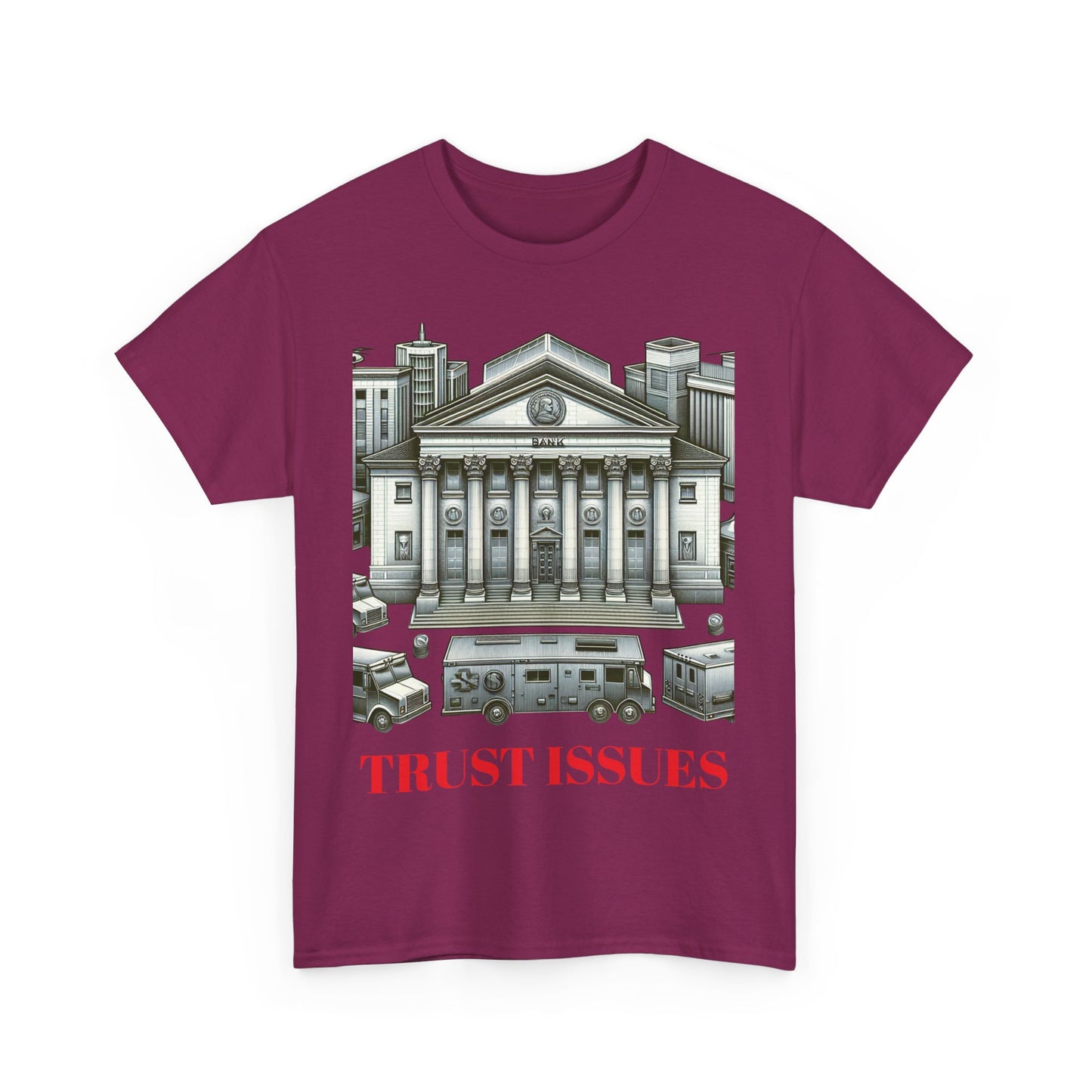 Trust Issues Unisex Heavy Cotton Tee - Street Art Vibe T-Shirt