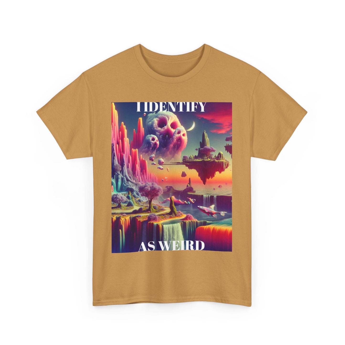 Identify as Weird - Casual T-Shirt for Creative Souls