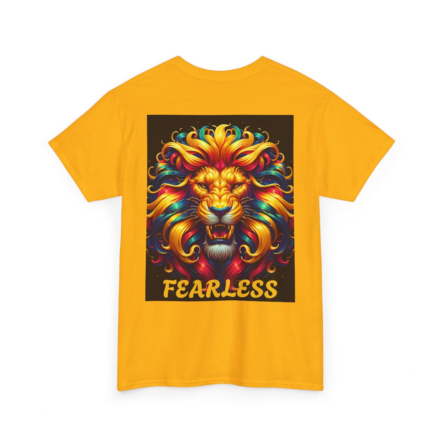 "FEARLESS front and back " - Unisex Heavy Cotton Shirt