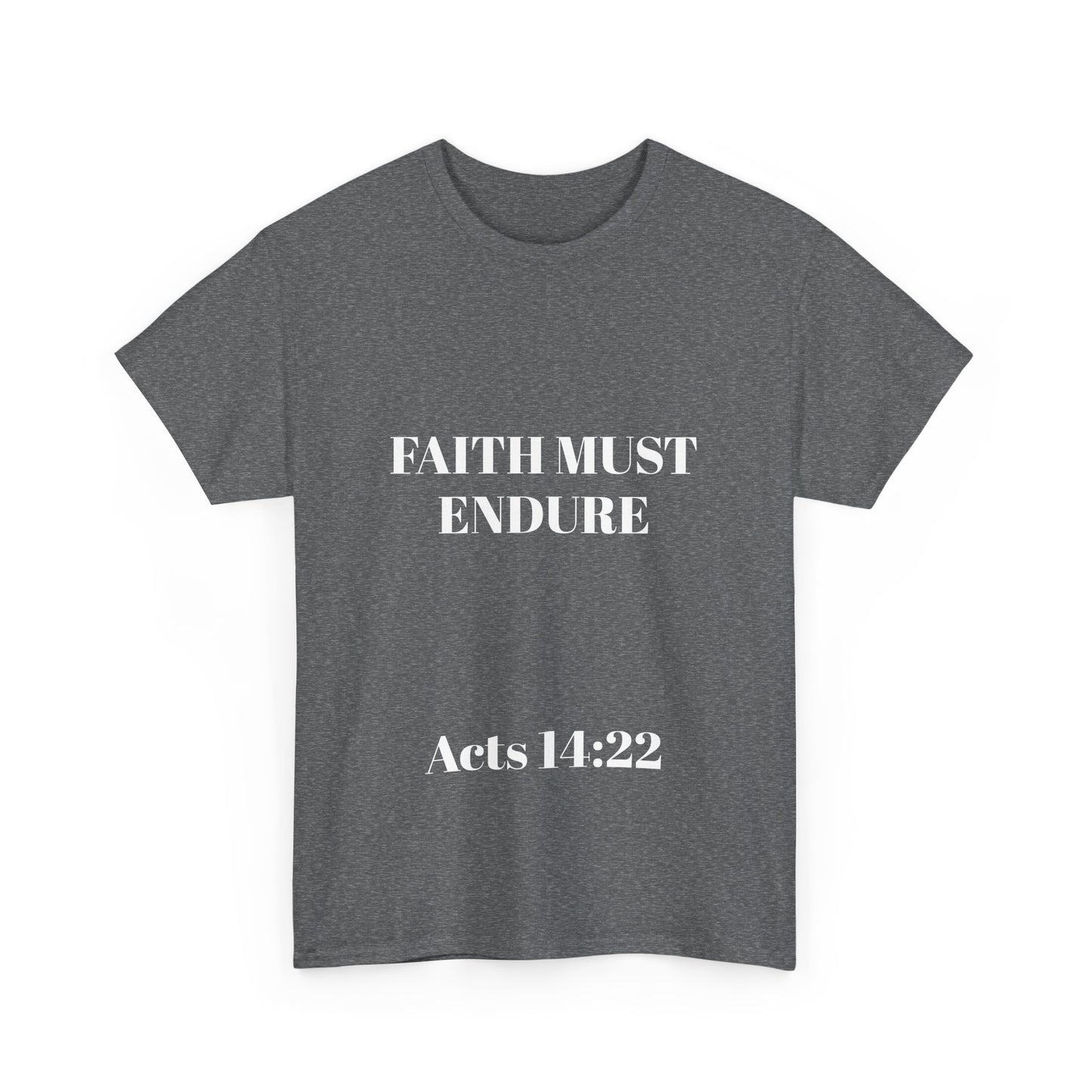 Perserverance FRONT AND BACK - 'Faith must endure' Lion Design