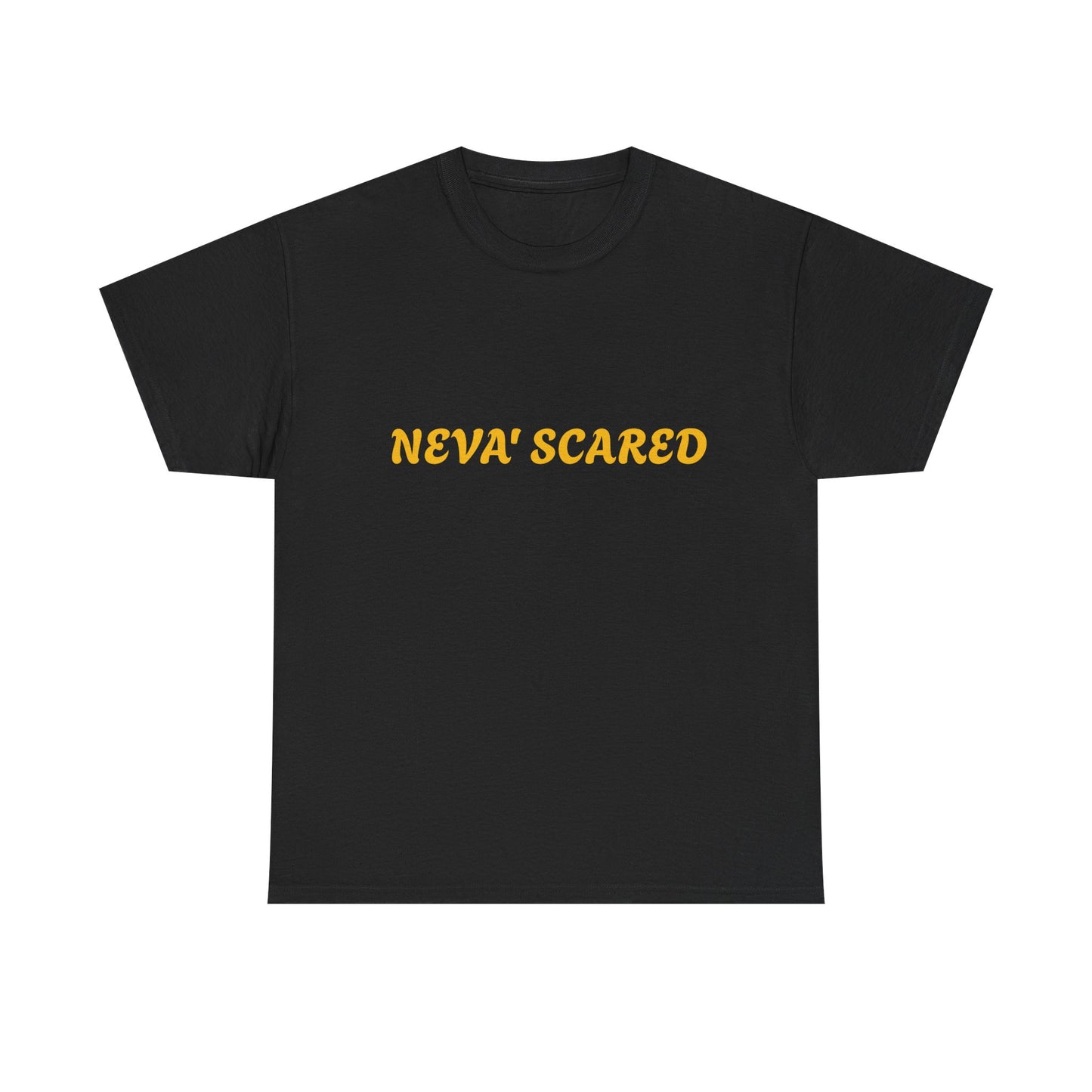 Fearless Unisex Heavy Cotton Tee - NEVA' SCARED Lion Design