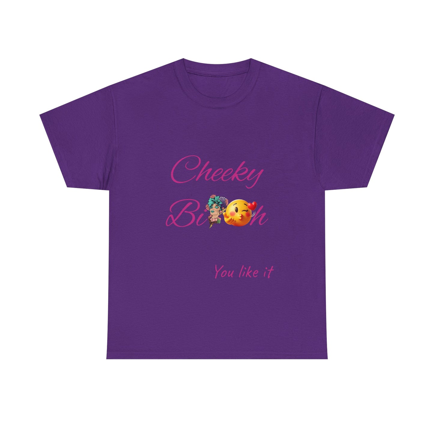 Cheeky B!tch Unisex Heavy Cotton Tee, Funny T-Shirt, Gift for Friends, Cute Casual Wear, Birthday Gift, Affirmation Shirt