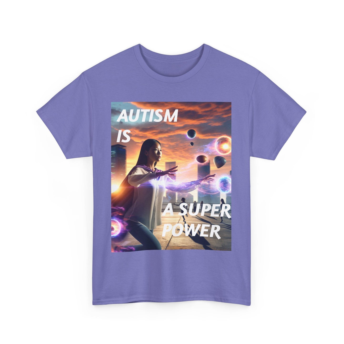 'Autism is a Super Power' Statement Tee