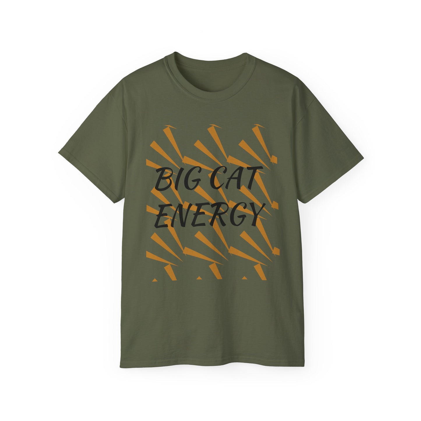 Big Cat Energy Unisex Ultra Cotton Tee - Bold Lion Graphic, Fearless Vibe