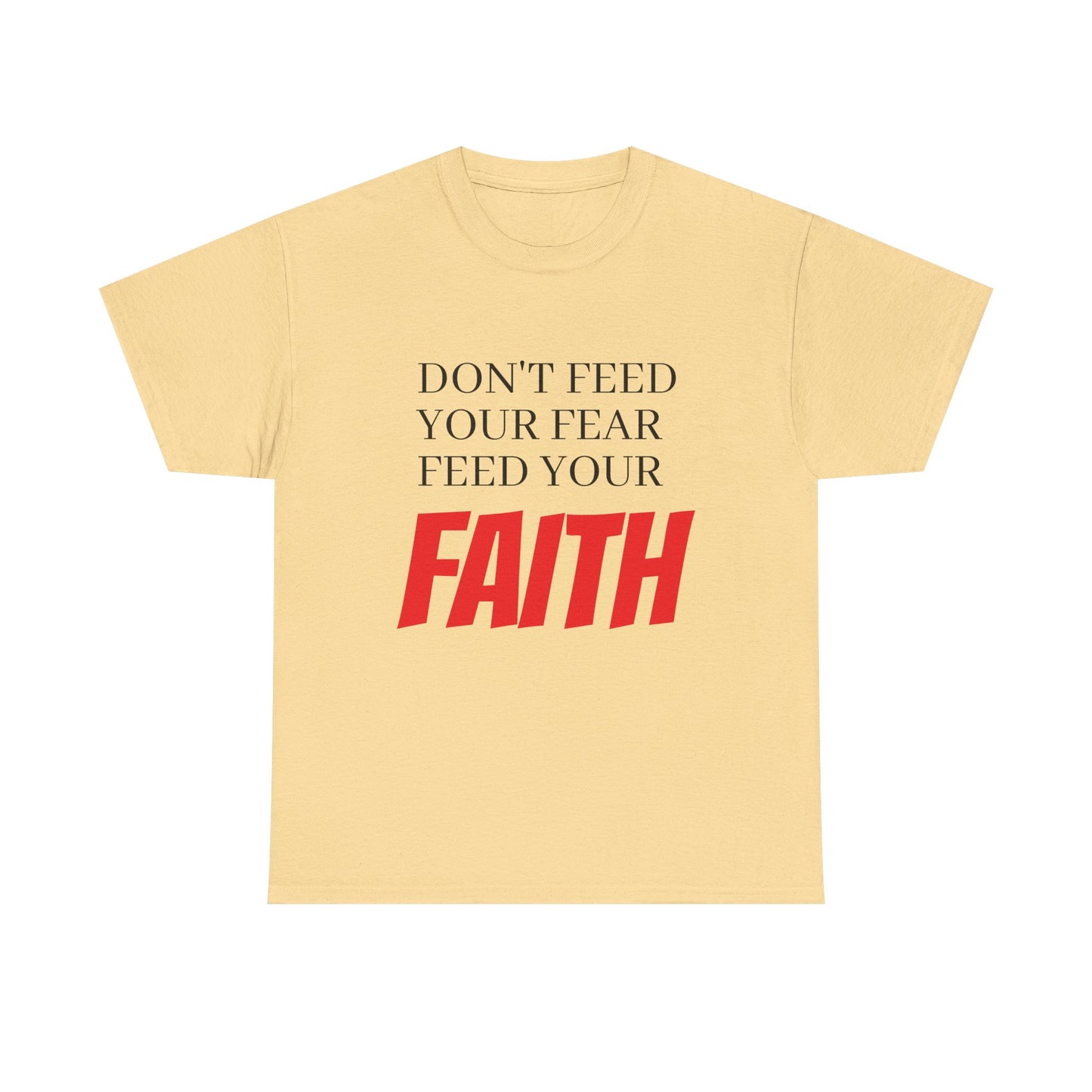 Unisex Heavy Cotton Tee, Motivational T-Shirt, Positive Quotes Tee, Faith Inspiration Apparel, Gift for Friends, Everyday Wear