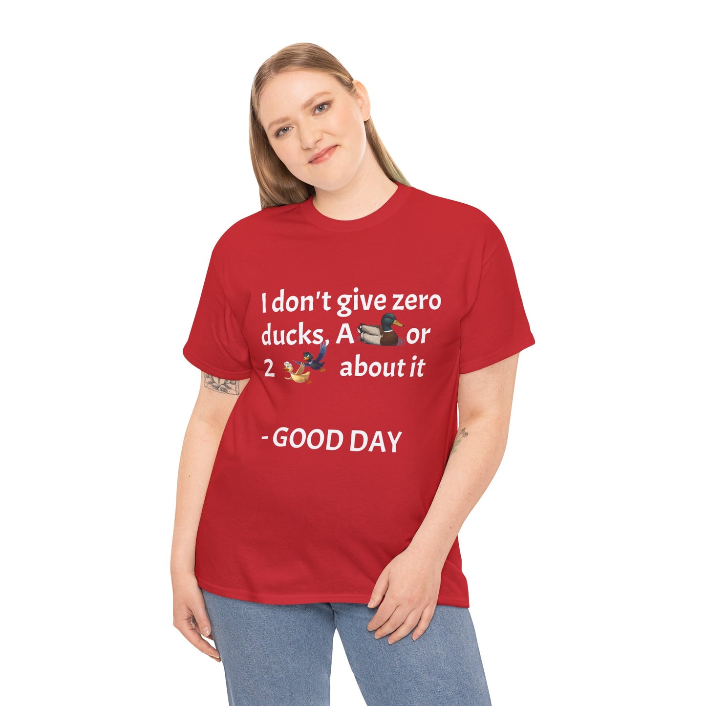 Playful Graphic Tee zero ducks given - Quirky Humor Shirt for Good Vibes, Fun Gift for Friends, Casual Outfit, Birthday Present, Everyday Wear