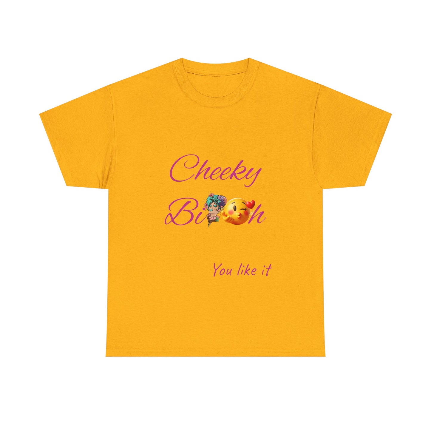 Cheeky B!tch Unisex Heavy Cotton Tee, Funny T-Shirt, Gift for Friends, Cute Casual Wear, Birthday Gift, Affirmation Shirt