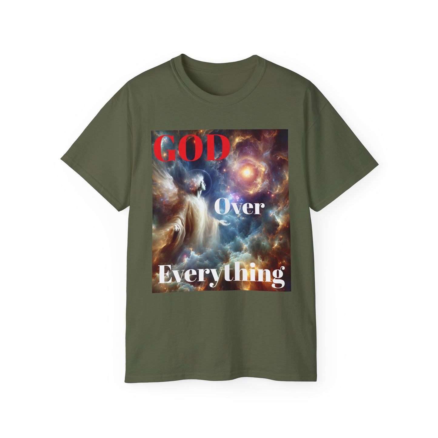 God Over Everything Unisex Ultra Cotton Tee - Spiritual Inspirational T-Shirt
