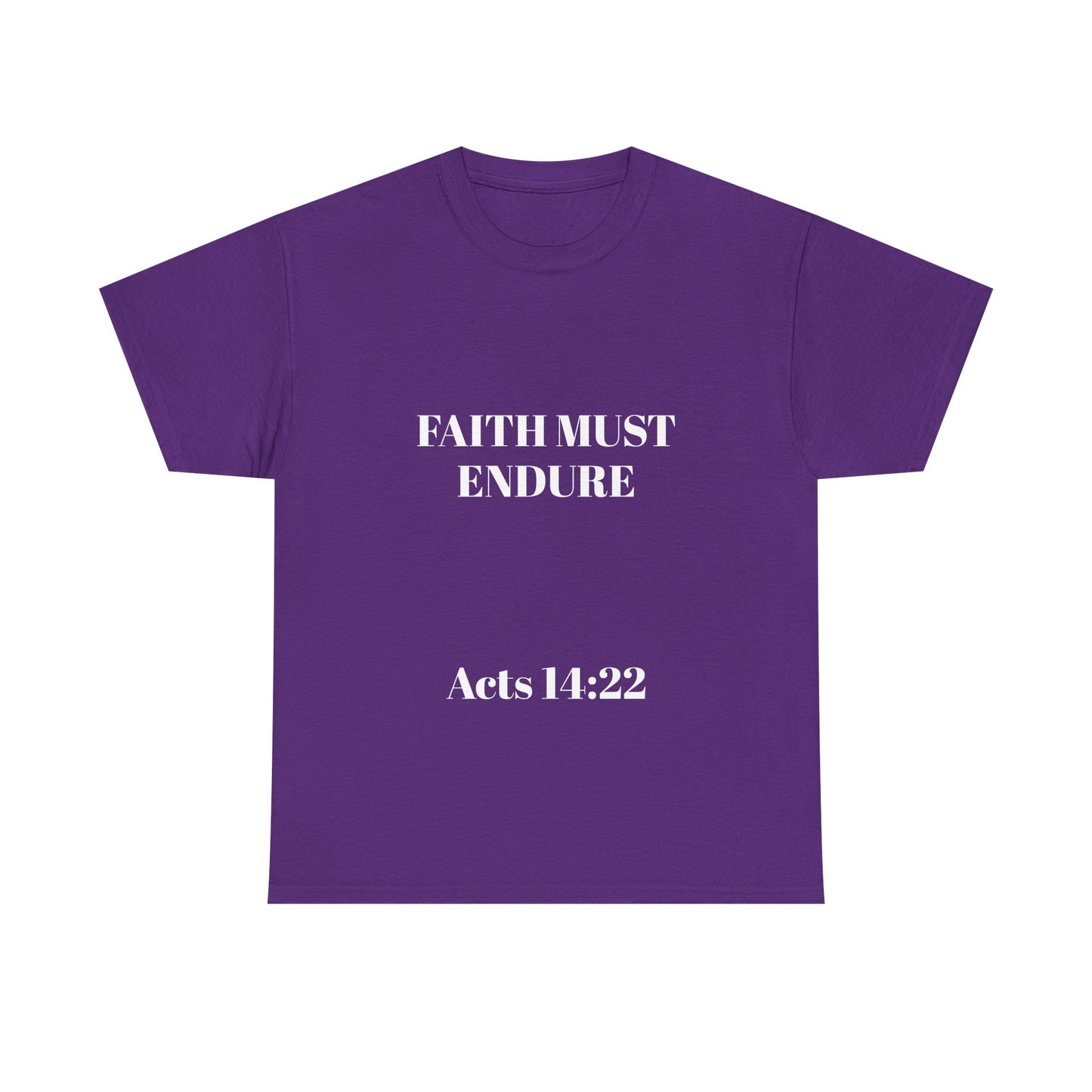 Perserverance FRONT AND BACK - 'Faith must endure' Lion Design