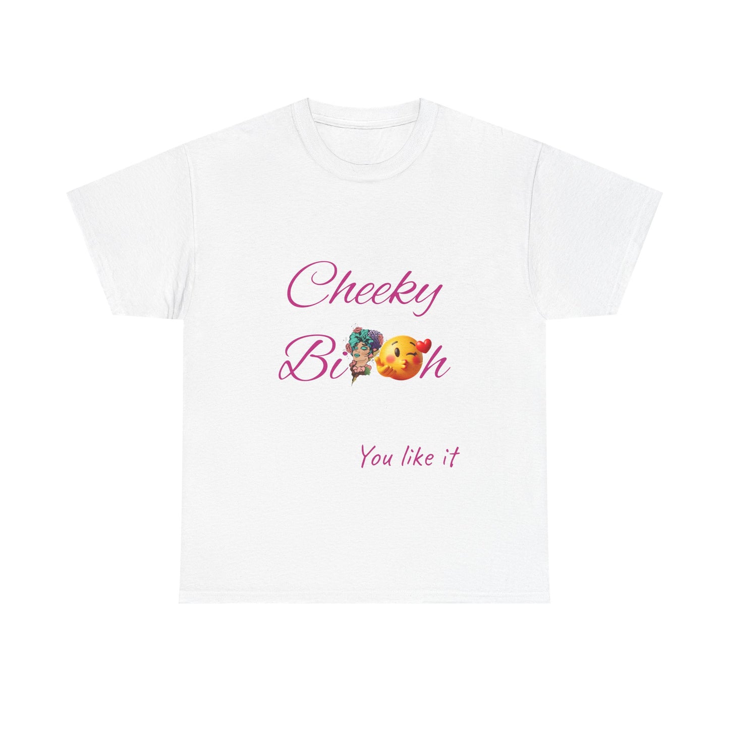 Cheeky B!tch Unisex Heavy Cotton Tee, Funny T-Shirt, Gift for Friends, Cute Casual Wear, Birthday Gift, Affirmation Shirt