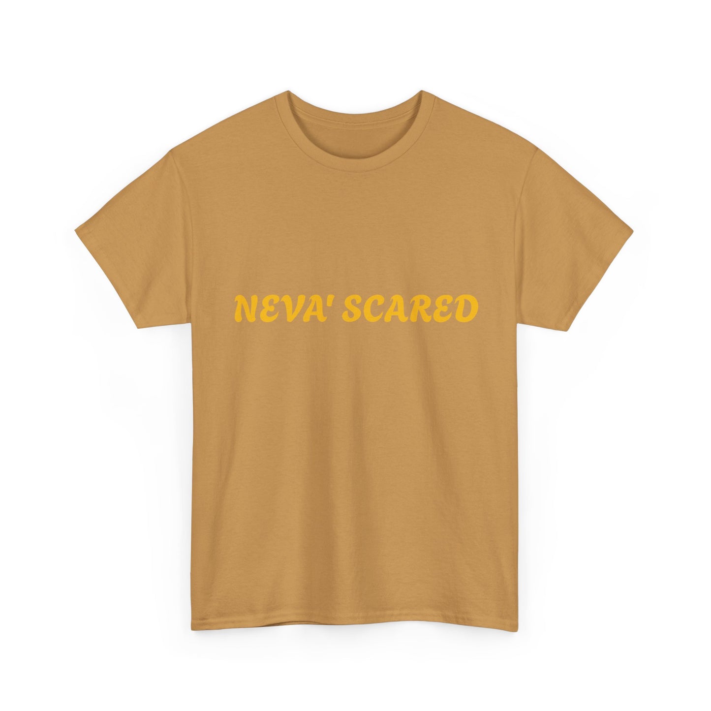 Fearless Unisex Heavy Cotton Tee - NEVA' SCARED Lion Design