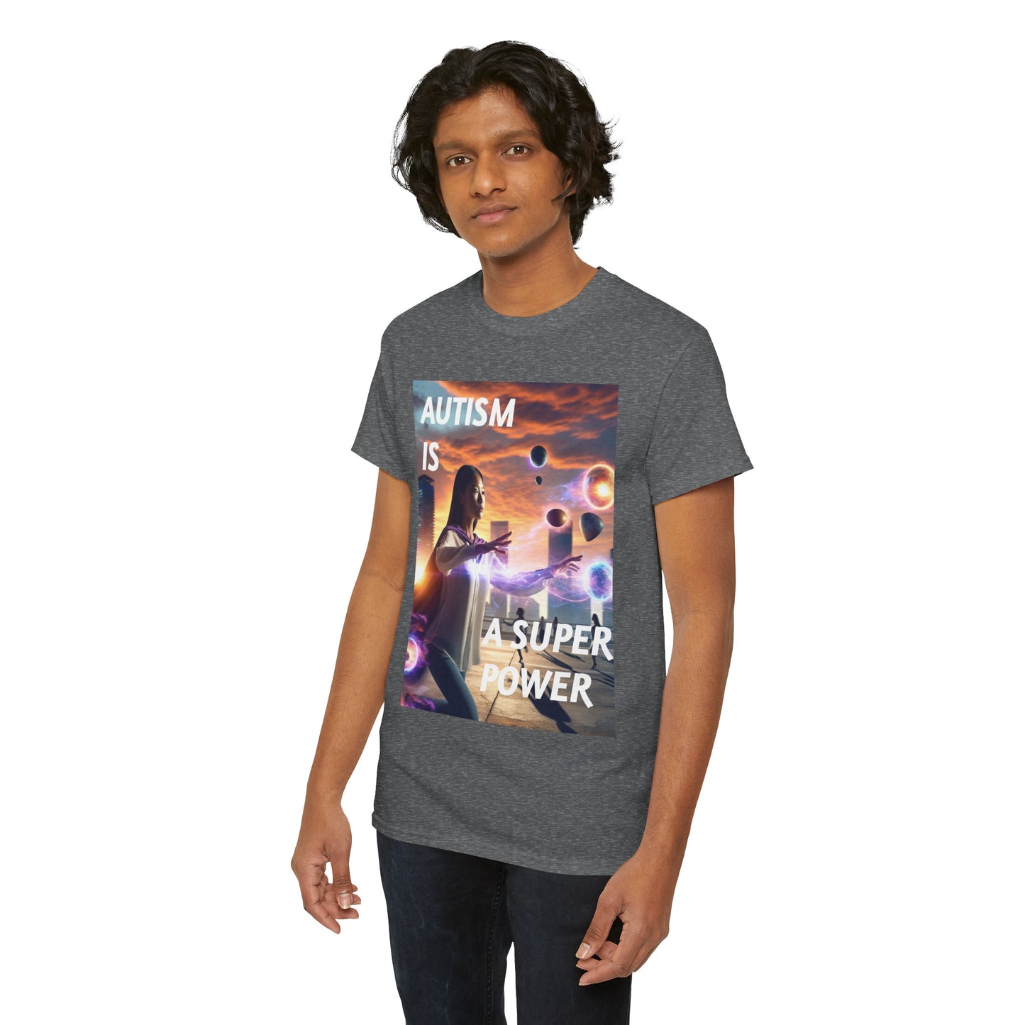 'Autism is a Super Power' Statement Tee