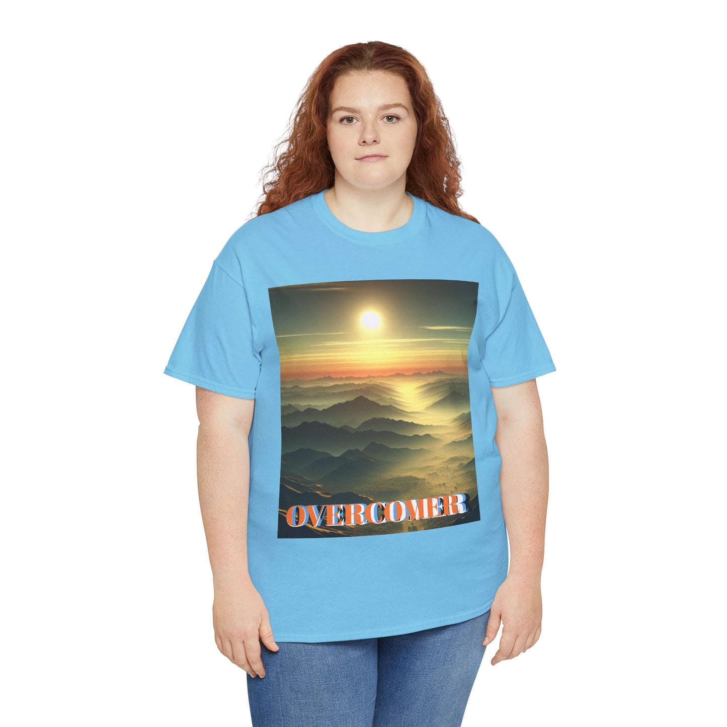Inspirational Overcomer Unisex Heavy Cotton Tee - Motivational T-Shirt for Everyday Empowerment