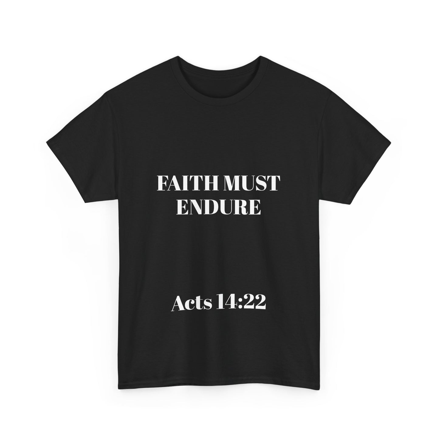 Perserverance FRONT AND BACK - 'Faith must endure' Lion Design