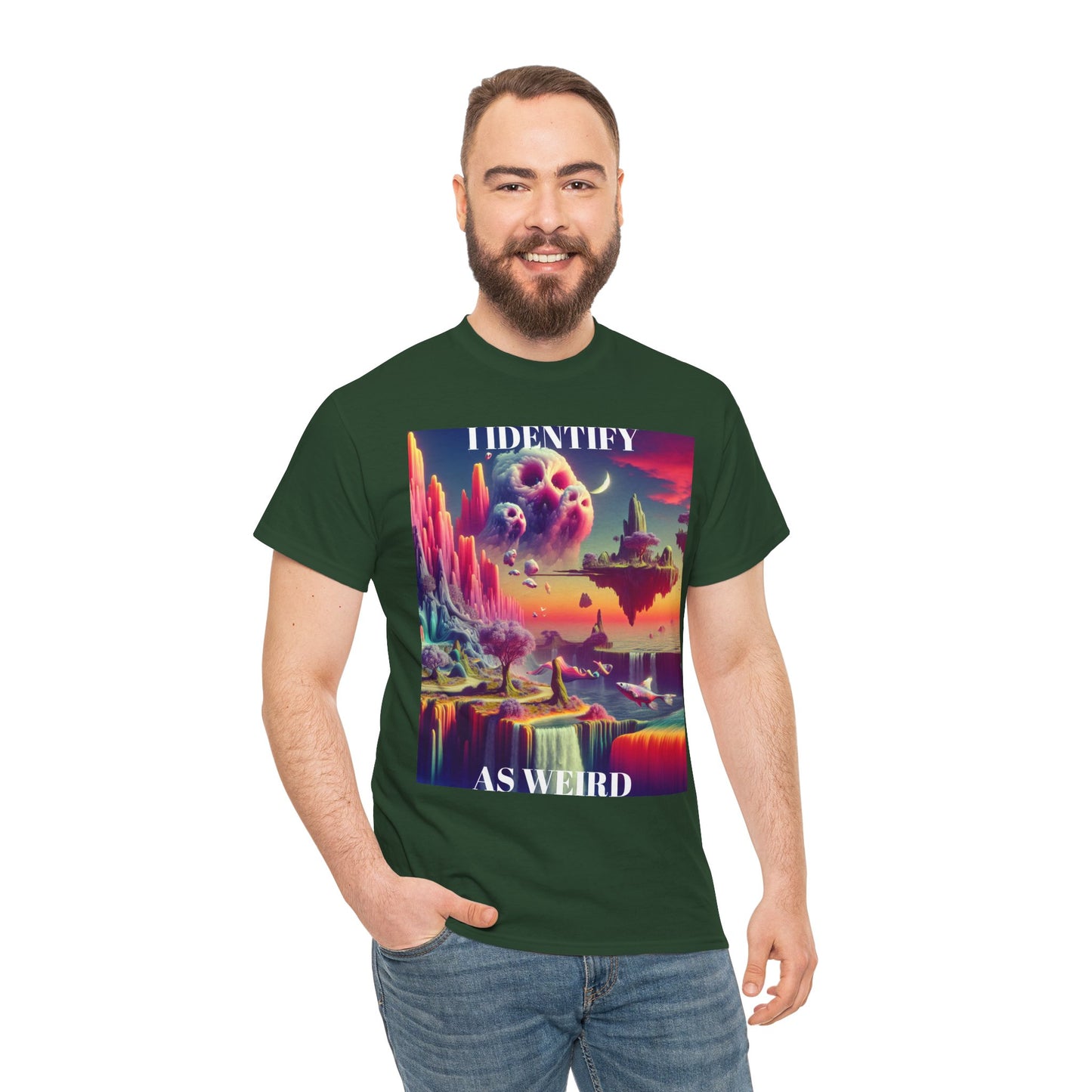 Identify as Weird - Casual T-Shirt for Creative Souls