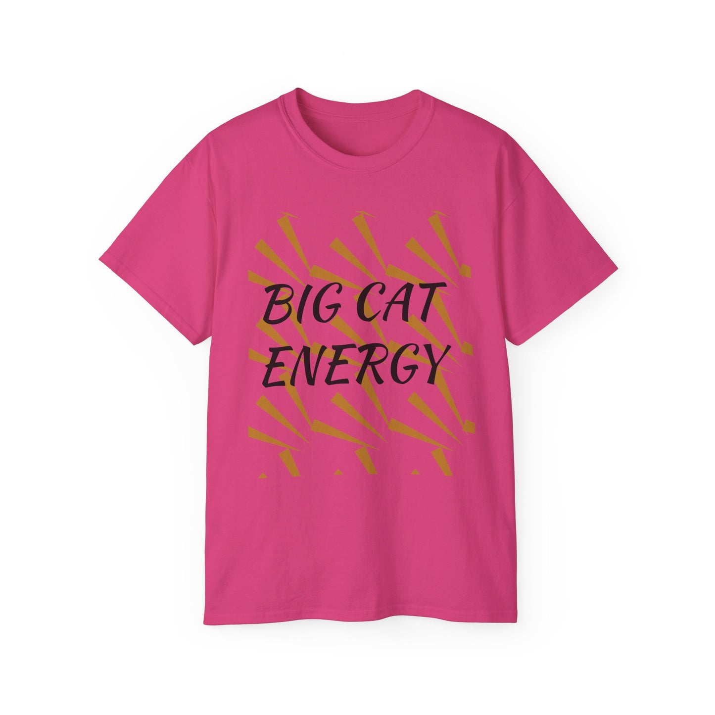 Big Cat Energy Unisex Ultra Cotton Tee - Bold Lion Graphic, Fearless Vibe