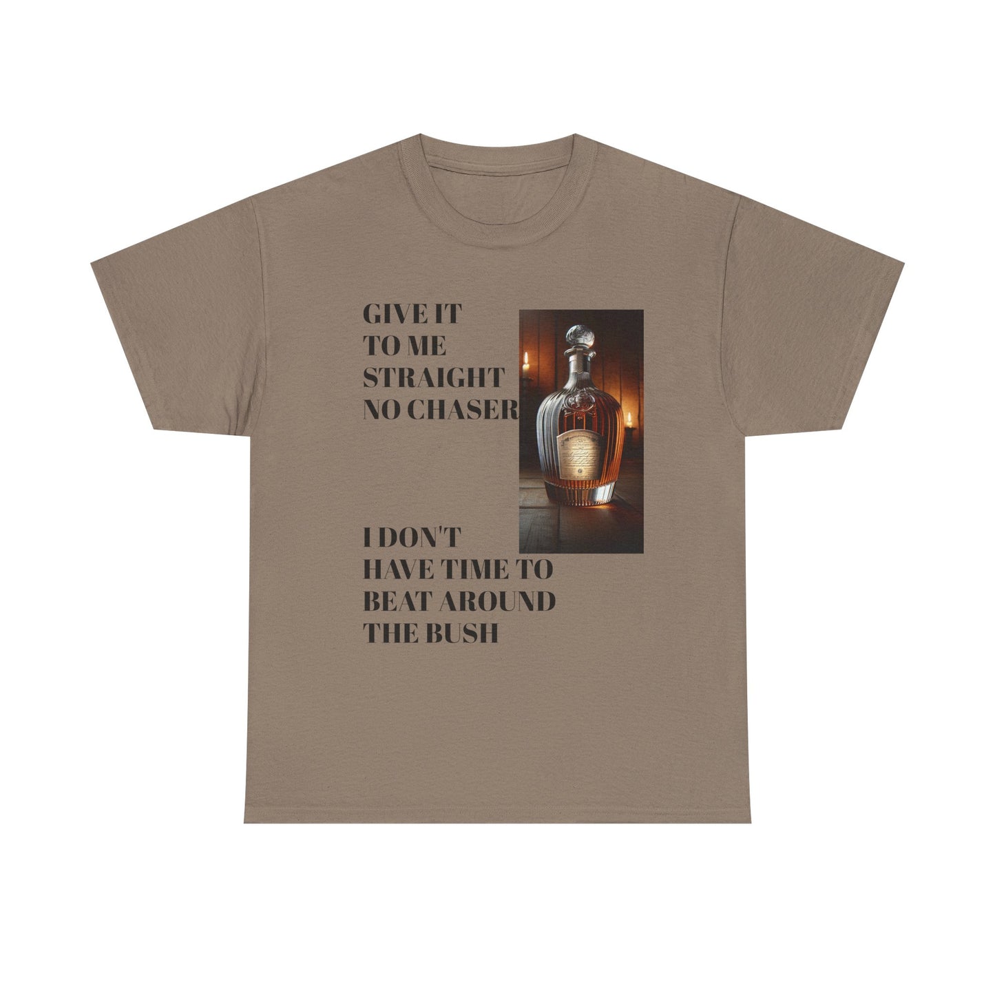 Unisex Heavy Cotton Tee - 'Give It to Me Straight' Graphic Tee for Casual Vibes