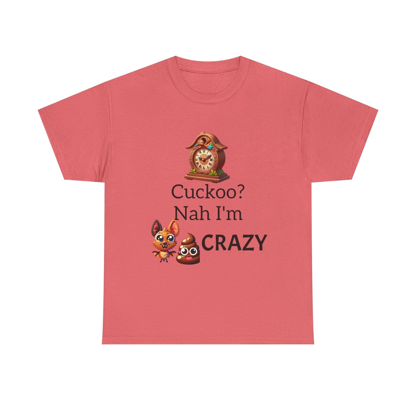 Cuckoo Crazy Unisex Tee, Funny T-Shirt, Gift for Animal Lovers, Casual Everyday Wear, Unique Humor Shirt