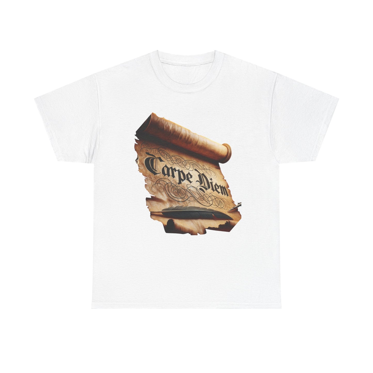 Carpe Diem Unisex Tee, Inspirational T-Shirt, Everyday Casual Wear, Gift for Students, Motivation Shirt, Creative Design Apparel