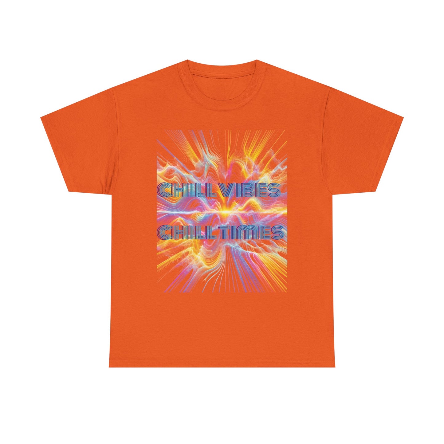 Chill Vibes Unisex Heavy Cotton Tee, Comfortable Casual T-Shirt, Streetwear Style, Perfect Gift for Friends, Summer Vibes Tee