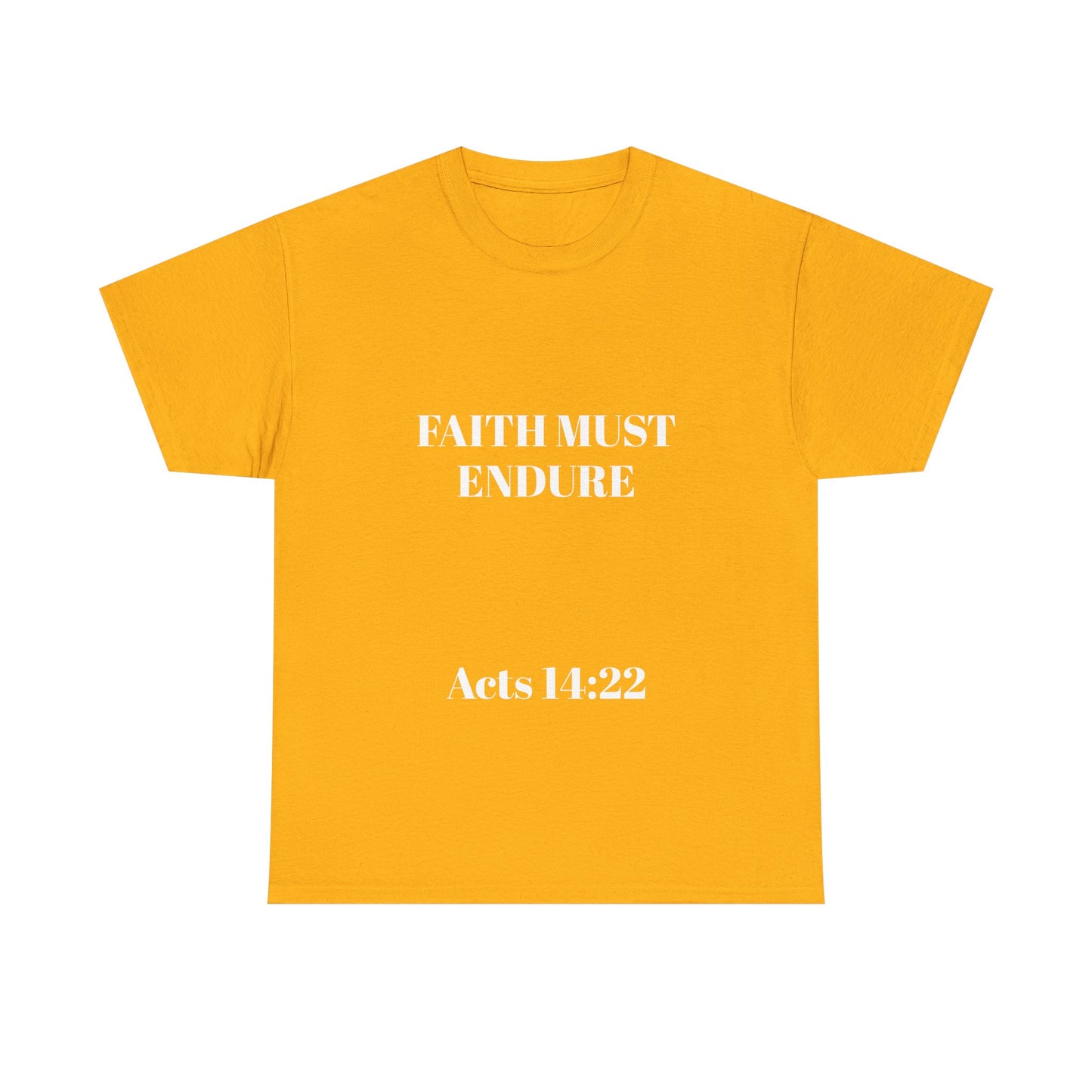 Perserverance FRONT AND BACK - 'Faith must endure' Lion Design