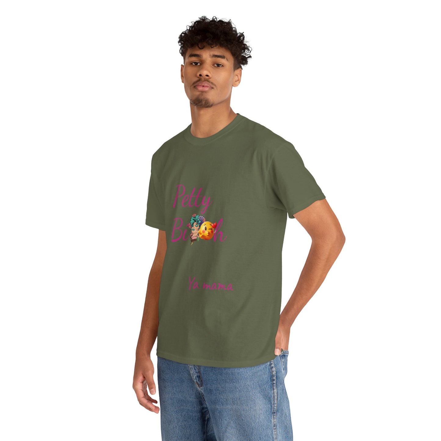 Petty Bi@#h Unisex Heavy Cotton Tee | Fun Summer Vibes, Perfect for Friends, Beach Days, Casual Outings, Gifts
