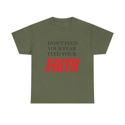 Unisex Heavy Cotton Tee, Motivational T-Shirt, Positive Quotes Tee, Faith Inspiration Apparel, Gift for Friends, Everyday Wear