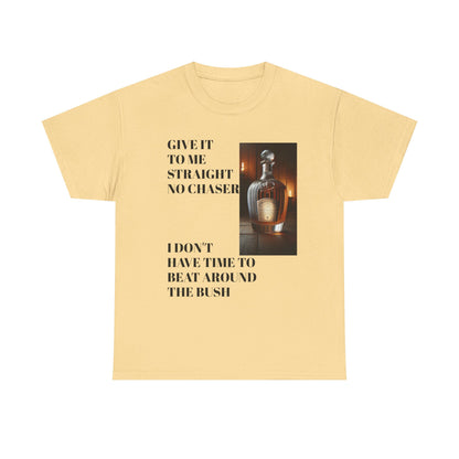 Unisex Heavy Cotton Tee - 'Give It to Me Straight' Graphic Tee for Casual Vibes