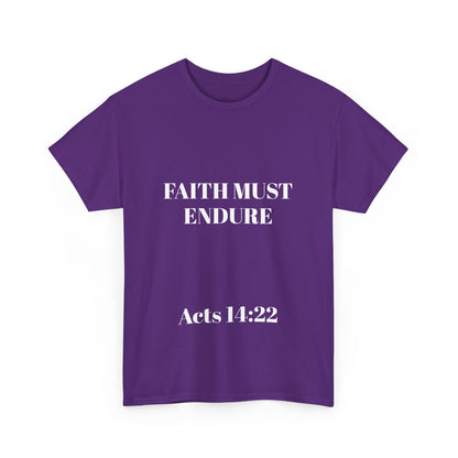 Perserverance FRONT AND BACK - 'Faith must endure' Lion Design