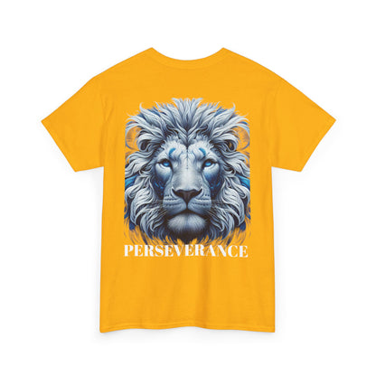 Perserverance FRONT AND BACK - 'Faith must endure' Lion Design