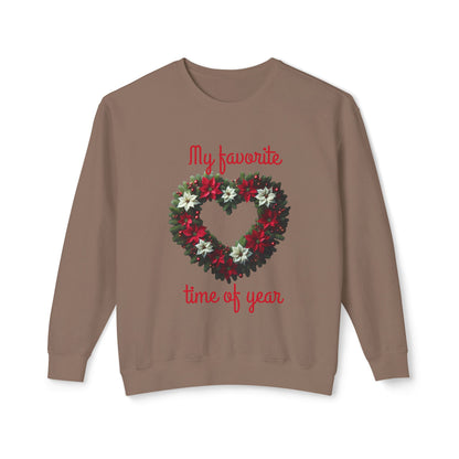 Cozy Holiday Sweatshirt, My Favorite Time of Year Crewneck, Unisex Sweatshirt, Christmas Gift, Festive Apparel, Winter Fashion