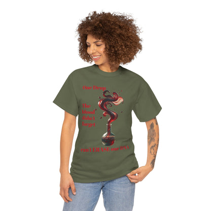 Emotional Statement Tee: 'The Blood Didn't Forget' Heavy Cotton Shirt, Affirmation T-Shirt, Gift for Gen Z, Unisex Cotton Top, [...]