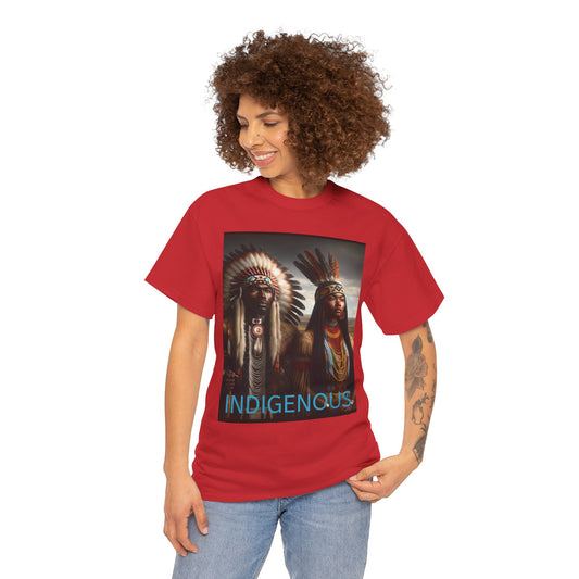 Indigenous Heavy Cotton Tee - Celebrate Native Heritage