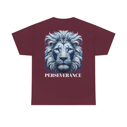 Perserverance FRONT AND BACK - 'Faith must endure' Lion Design
