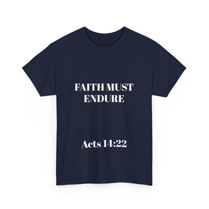 Perserverance FRONT AND BACK - 'Faith must endure' Lion Design