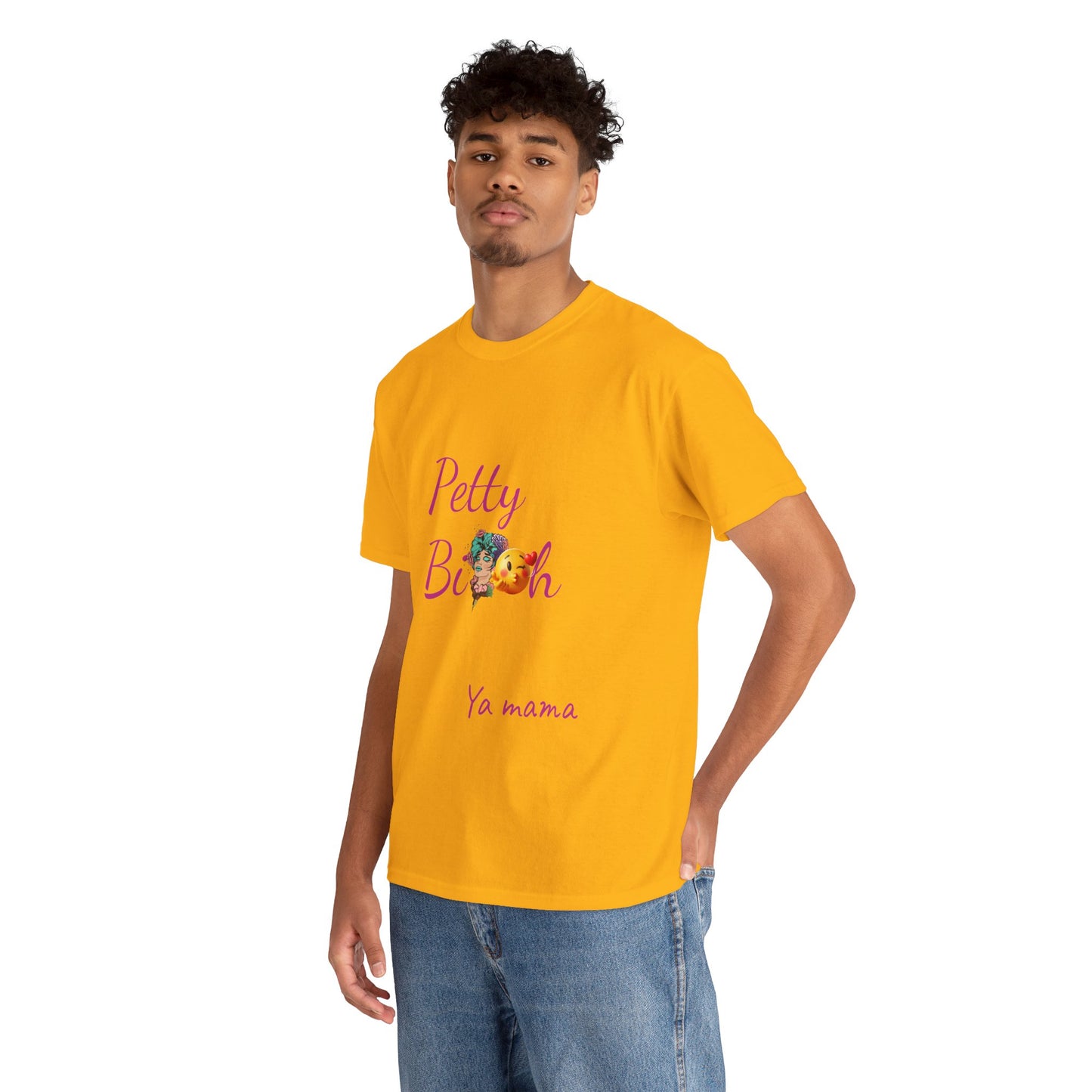 Petty Bi@#h Unisex Heavy Cotton Tee | Fun Summer Vibes, Perfect for Friends, Beach Days, Casual Outings, Gifts
