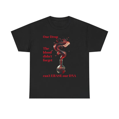 Emotional Statement Tee: 'The Blood Didn't Forget' Heavy Cotton Shirt, Affirmation T-Shirt, Gift for Gen Z, Unisex Cotton Top, [...]