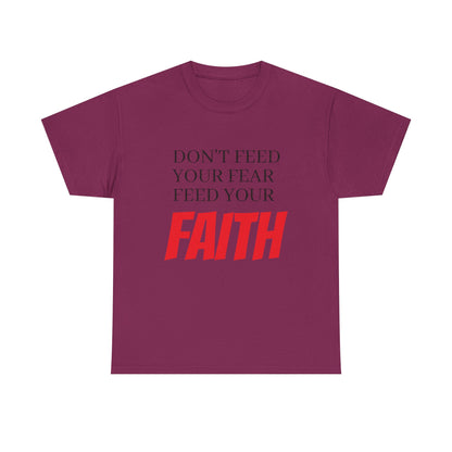 Unisex Heavy Cotton Tee, Motivational T-Shirt, Positive Quotes Tee, Faith Inspiration Apparel, Gift for Friends, Everyday Wear