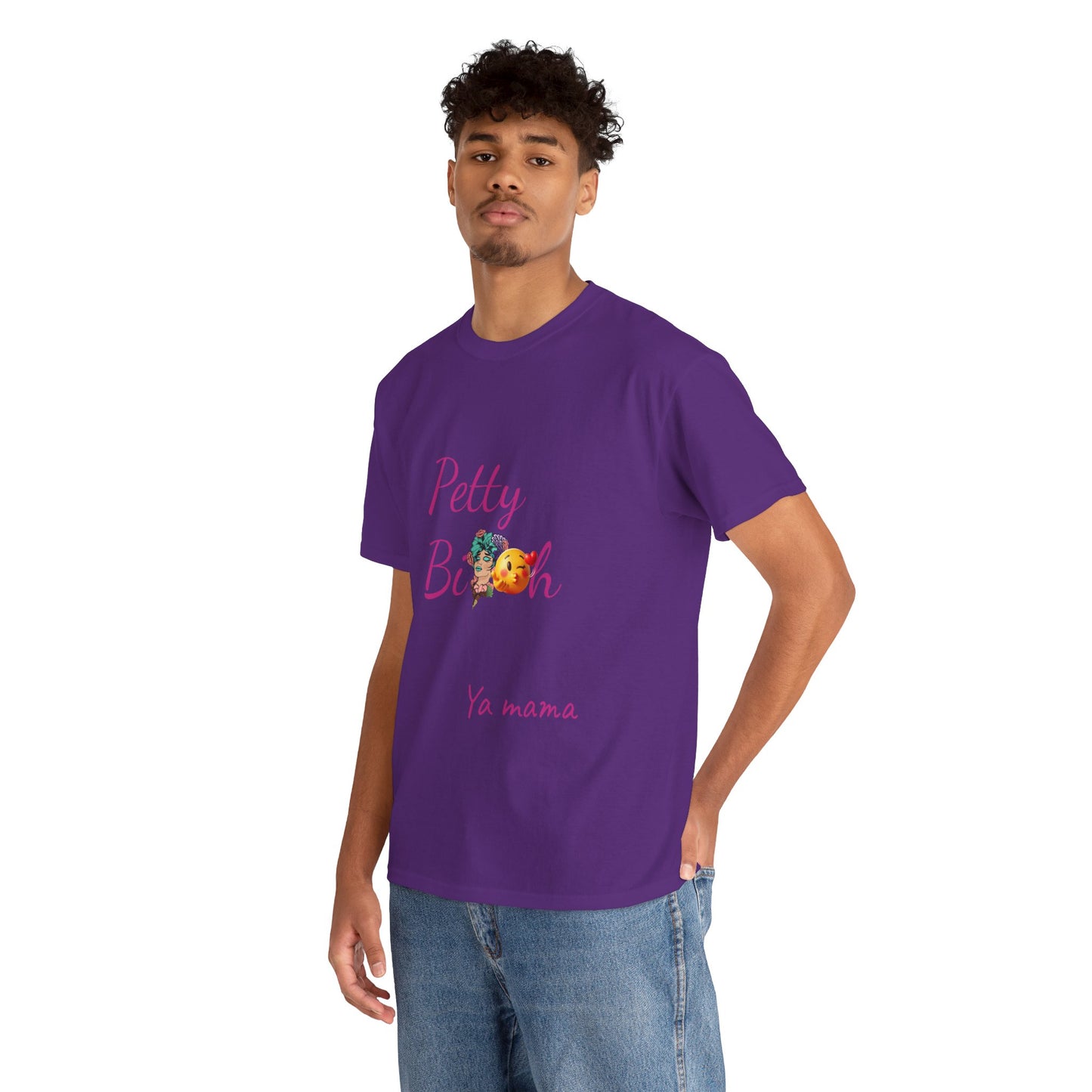 Petty Bi@#h Unisex Heavy Cotton Tee | Fun Summer Vibes, Perfect for Friends, Beach Days, Casual Outings, Gifts