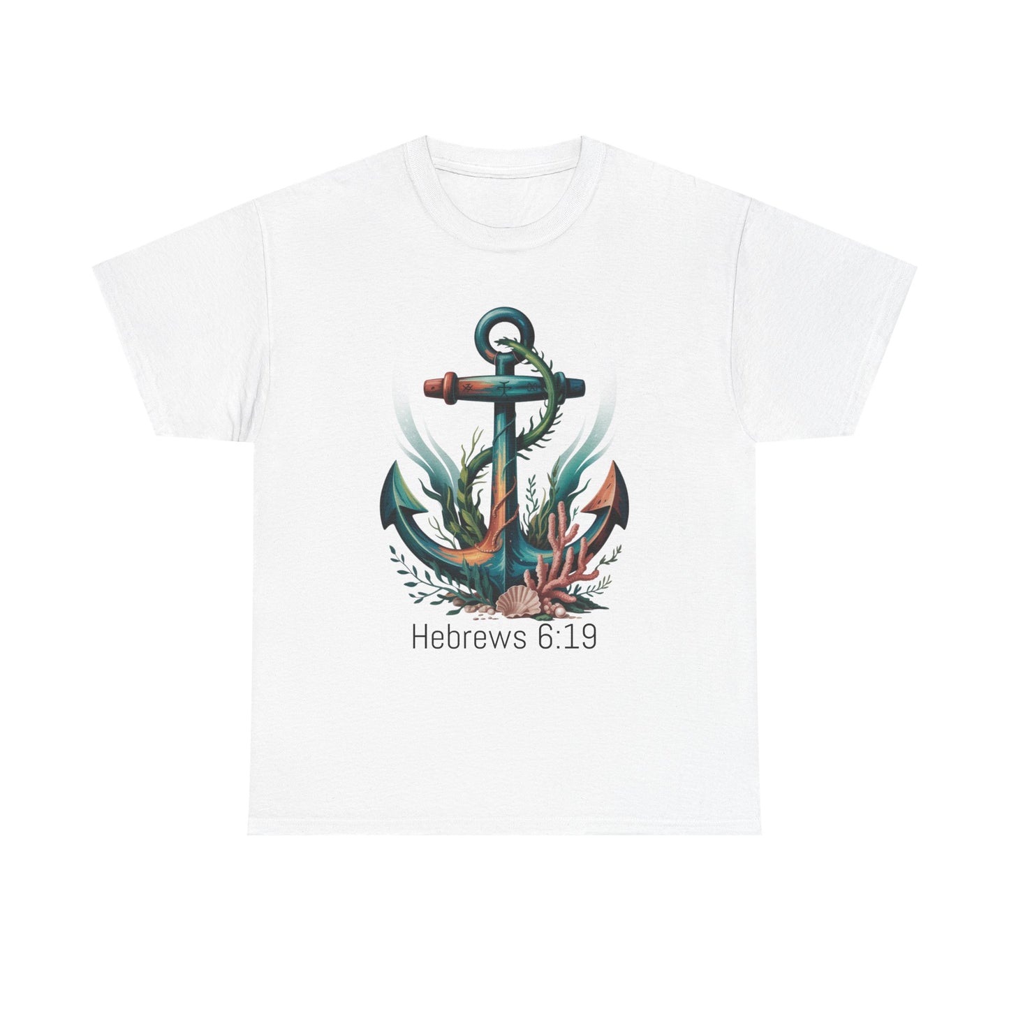 Anchor & Faith Unisex Heavy Cotton Tee - Hebrews 6:19 Inspirational Tee