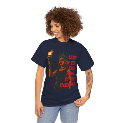 Statue of Liberty Tee, Empowerment Shirt, Unisex Cotton T-Shirt, Inclusive Fashion, Graphic T-Shirt for Freedom Lovers