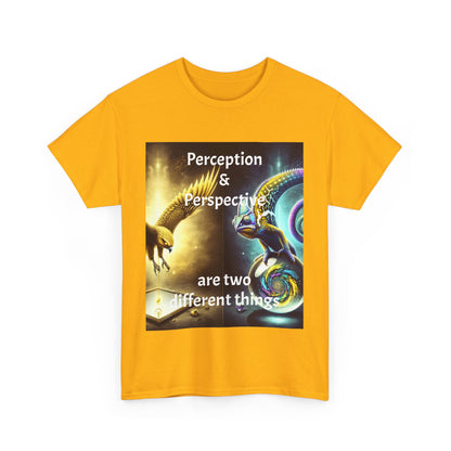 Unisex Heavy Cotton Tee - 'Perception & Perspective' Inspirational Shirt