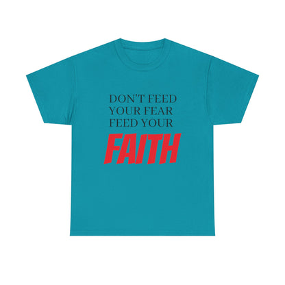 Unisex Heavy Cotton Tee, Motivational T-Shirt, Positive Quotes Tee, Faith Inspiration Apparel, Gift for Friends, Everyday Wear