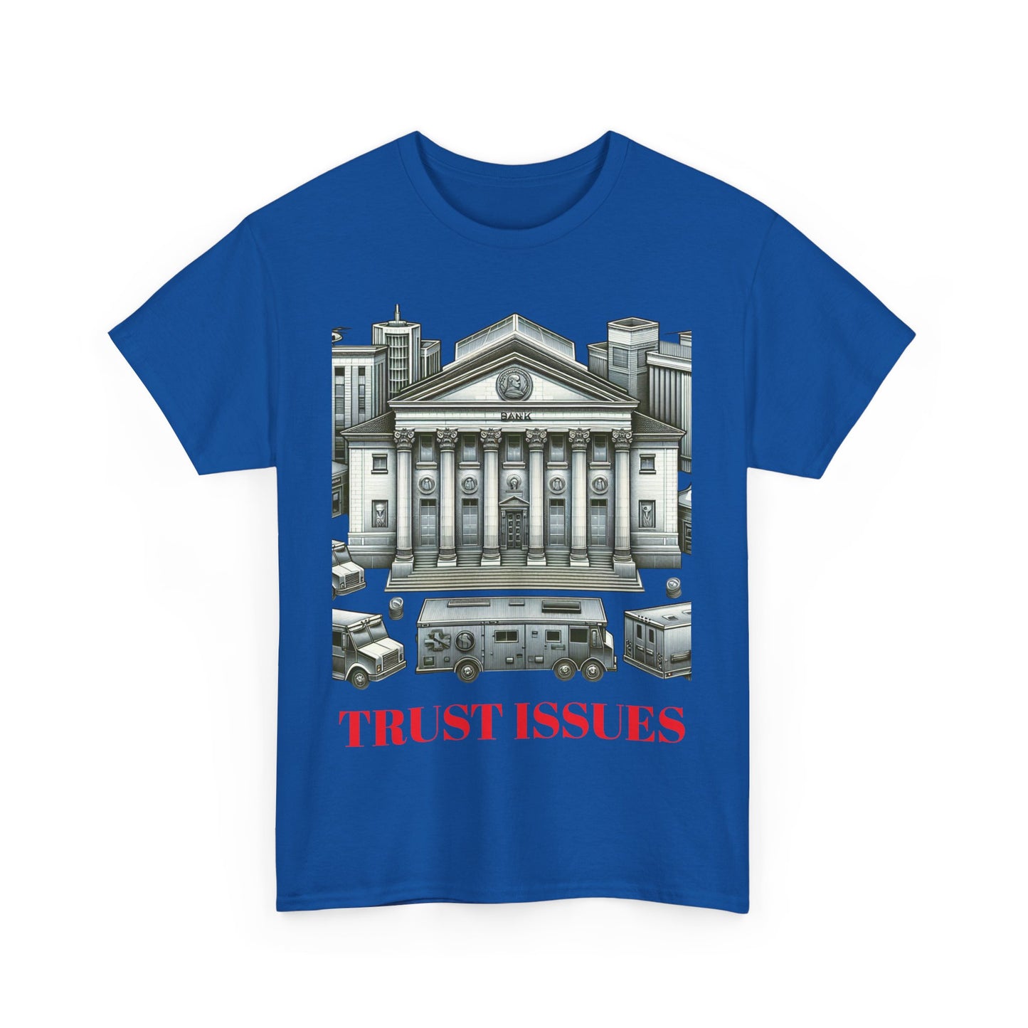Trust Issues Unisex Heavy Cotton Tee - Street Art Vibe T-Shirt