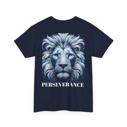Perserverance FRONT AND BACK - 'Faith must endure' Lion Design