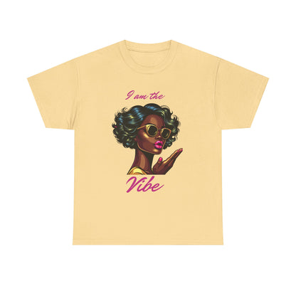 Stylish Graphic Tee, I Am the Vibe T-Shirt, Unisex Casual Top, Gift for Trendy Friends, Summer Outfit Essentials, Fun Statement Shirt
