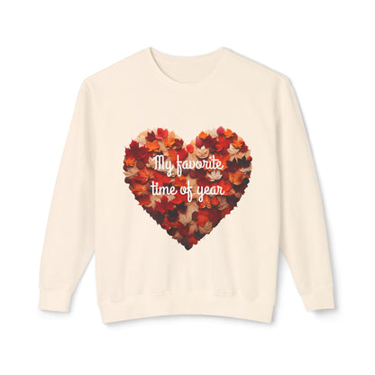 Seasonal Heart Sweatshirt, Fall Apparel, Cozy Crewneck, Autumn Fashion, Gift for Her, Thanksgiving Holiday Sweater